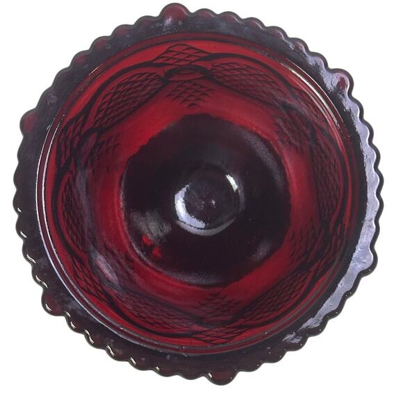 Avon Cape Cod Ruby Red Vintage Sugar Bowl - Picture 4 of 4